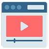Screenshot of multimedia content with a plus sign.